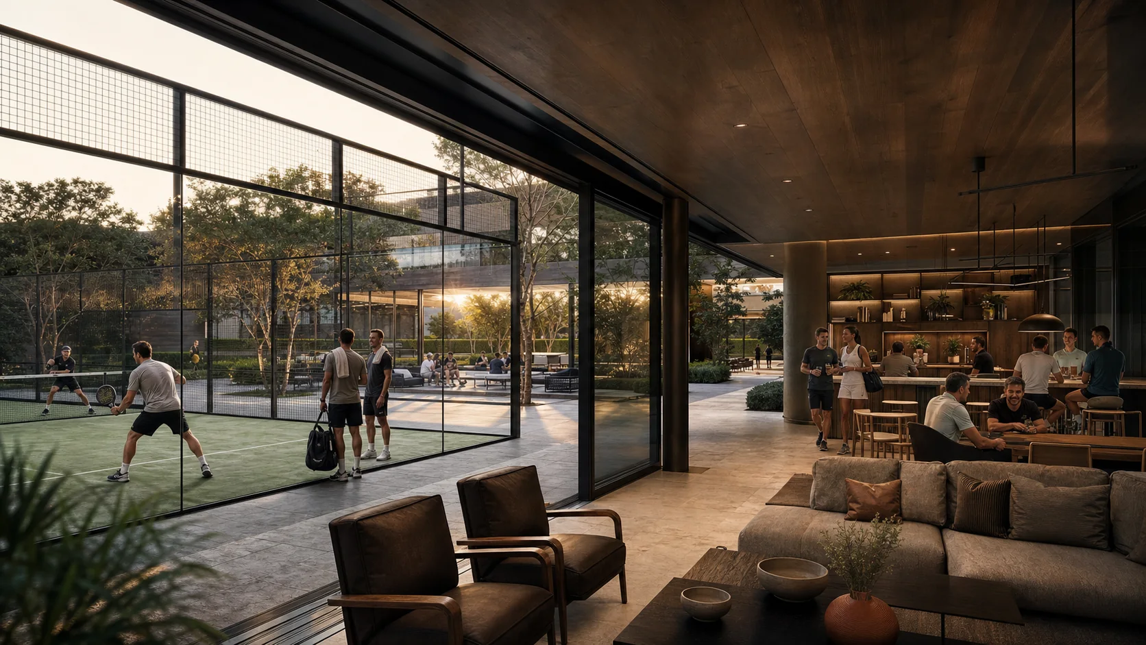 MorePadel Members Club — Clubvisualisierung