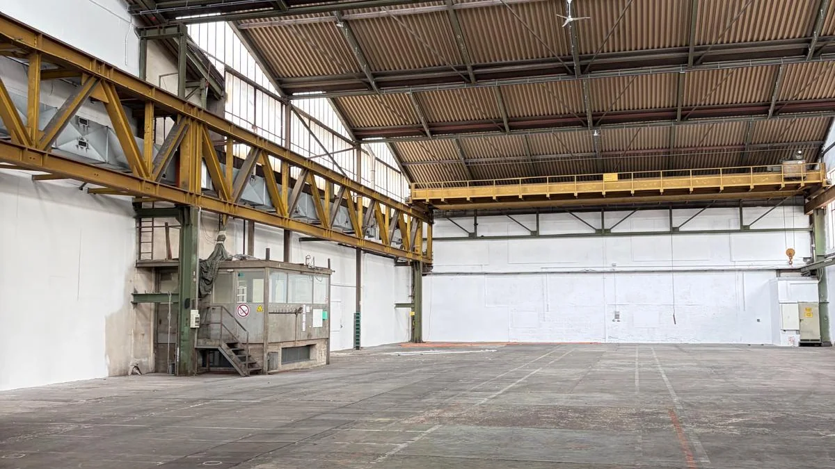 Bestandshalle des finanzierten Projekts in Neuötting